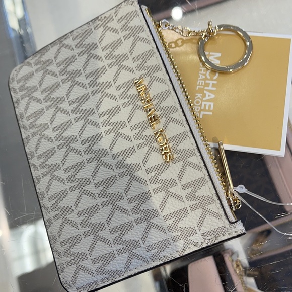 Michael Kors Jet Set Travel Small Leather Top Zip Coin Pouch With ID - Picture 7 of 16